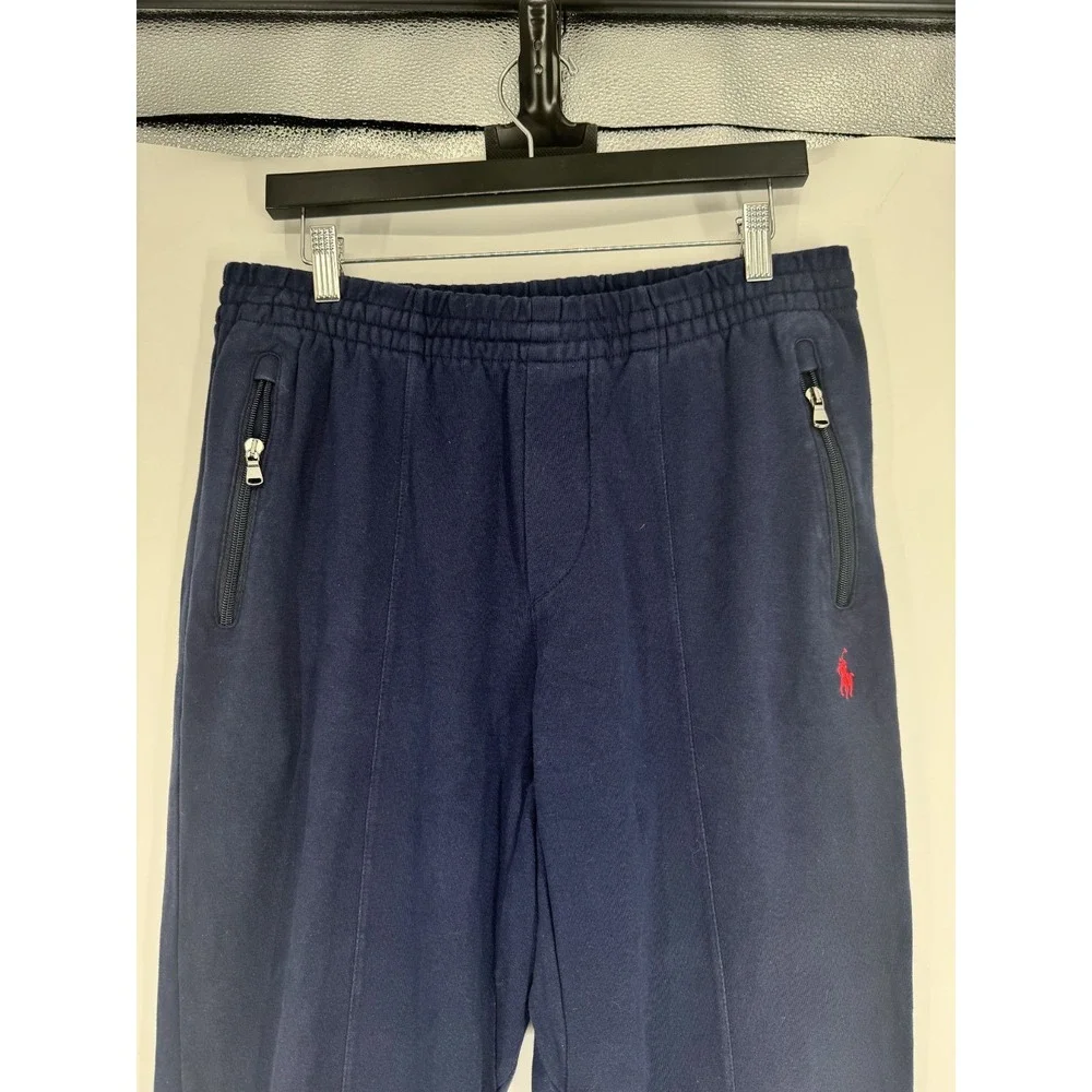 Polo Ralph Lauren Performance Sweatpants Mens Medium Navy Straight Leg Red Pony
